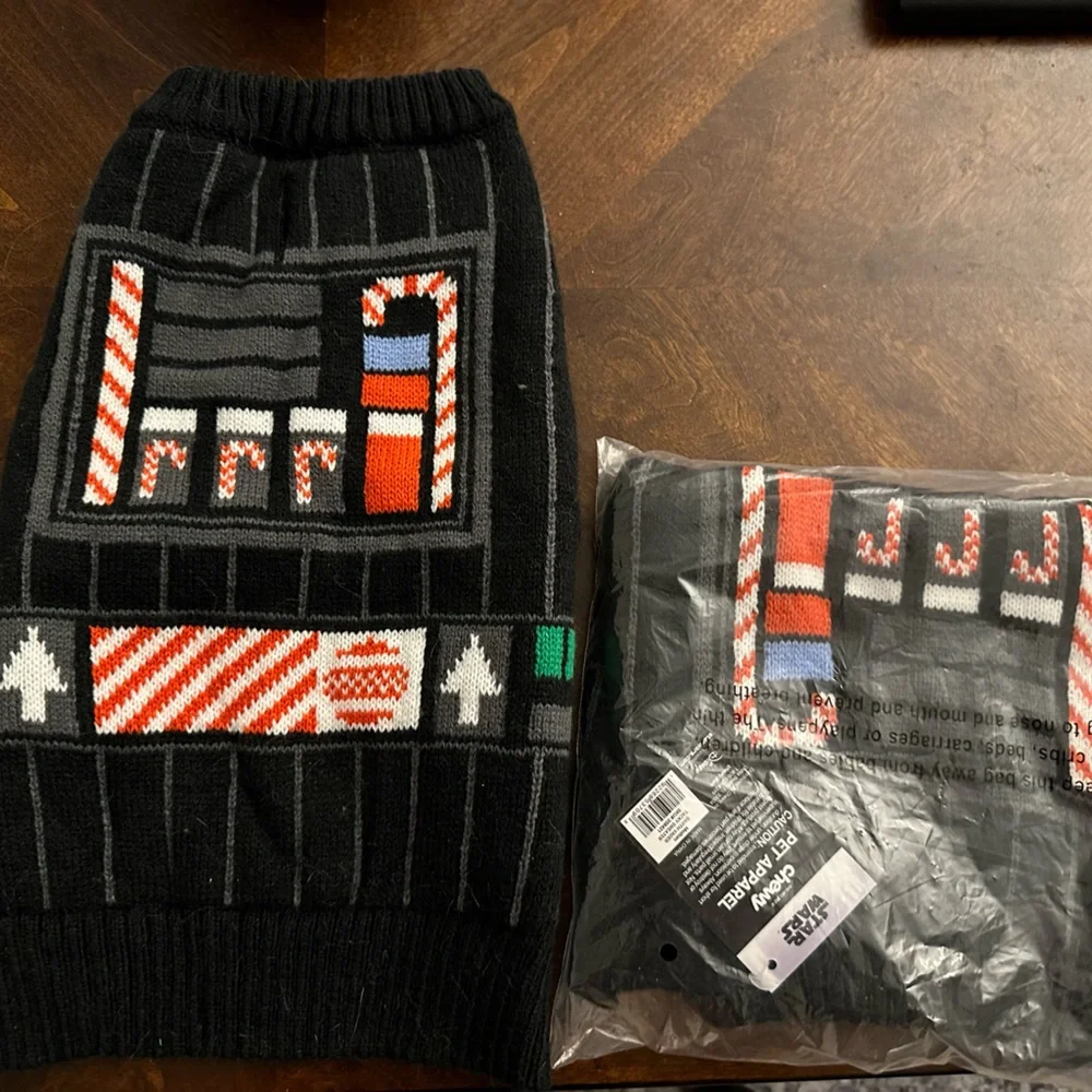 STAR WARS Tacky Holiday DARTH VADER Dog & Cat Sweater, Medium